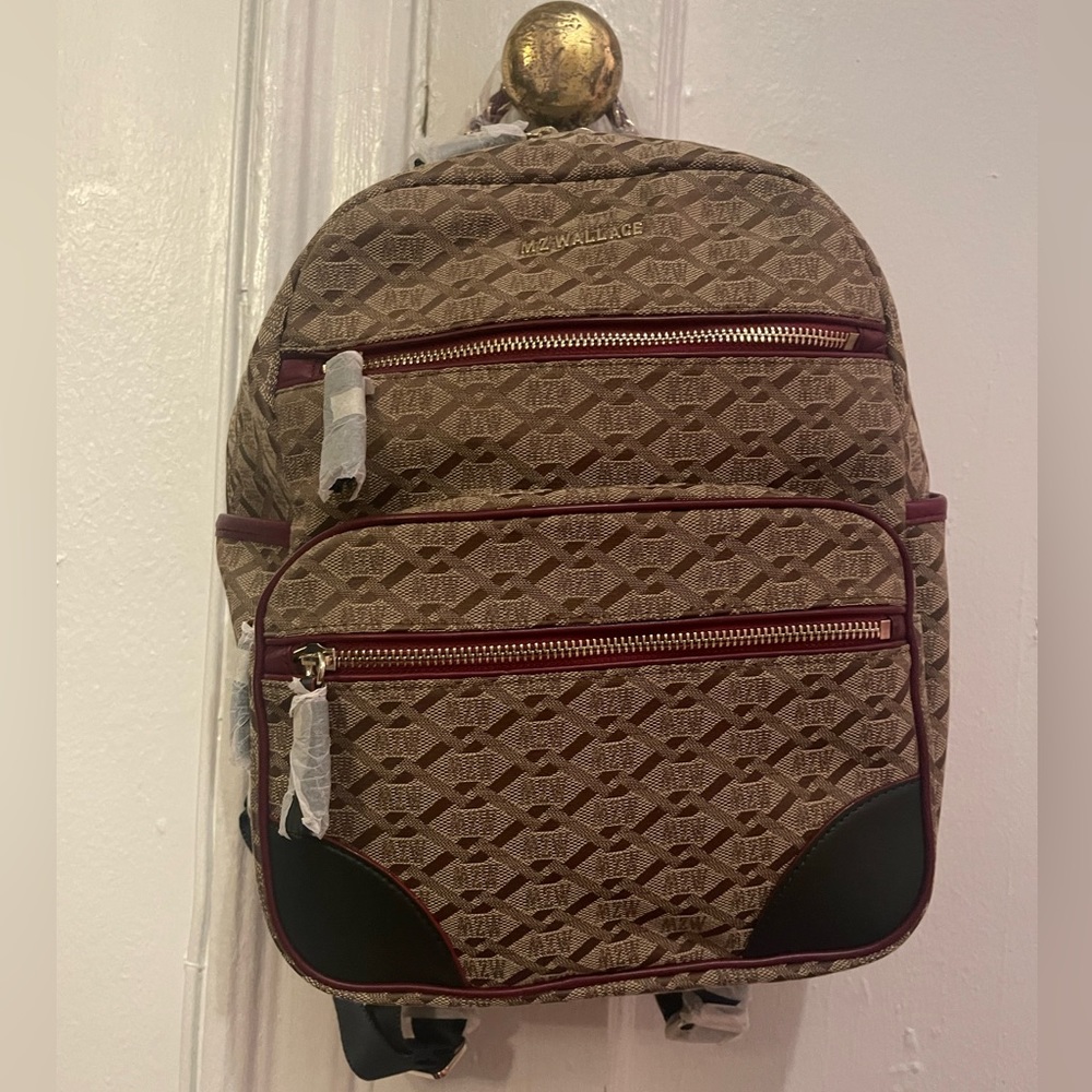 MZ Wallace Crosby Backpack Ivy Logo Jacquard.Size S